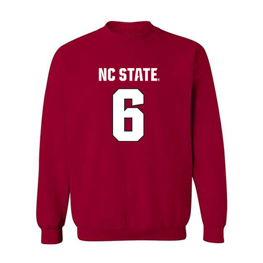 NC State - NCAA Football : Wesley Grimes - Sports Shersey Crewneck Sweatshirt-0