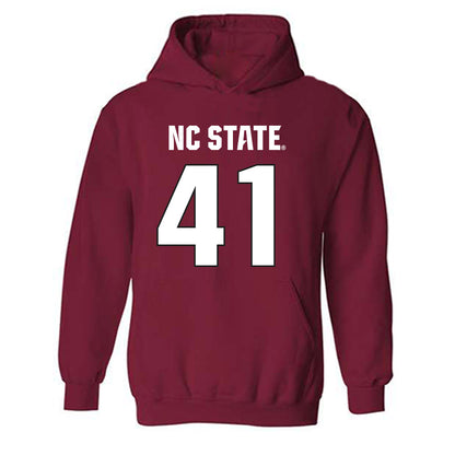 NC State - NCAA Football : Caden Gordon - Sports Shersey Hooded Sweatshirt-0