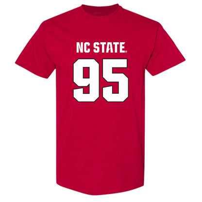 NC State - NCAA Football : Jake Mann - Sports Shersey T-Shirt-0