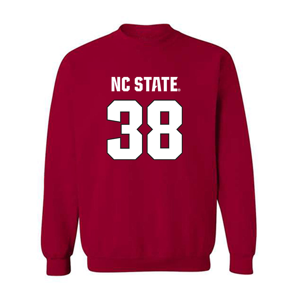 NC State - NCAA Football : Logan Foust - Sports Shersey Crewneck Sweatshirt-0