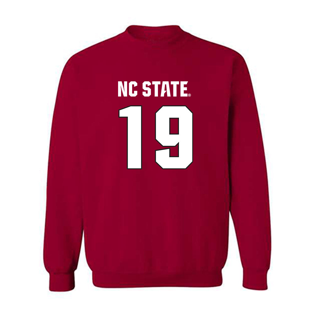 NC State - NCAA Football : KJ Martin Jr - Sports Shersey Crewneck Sweatshirt-0