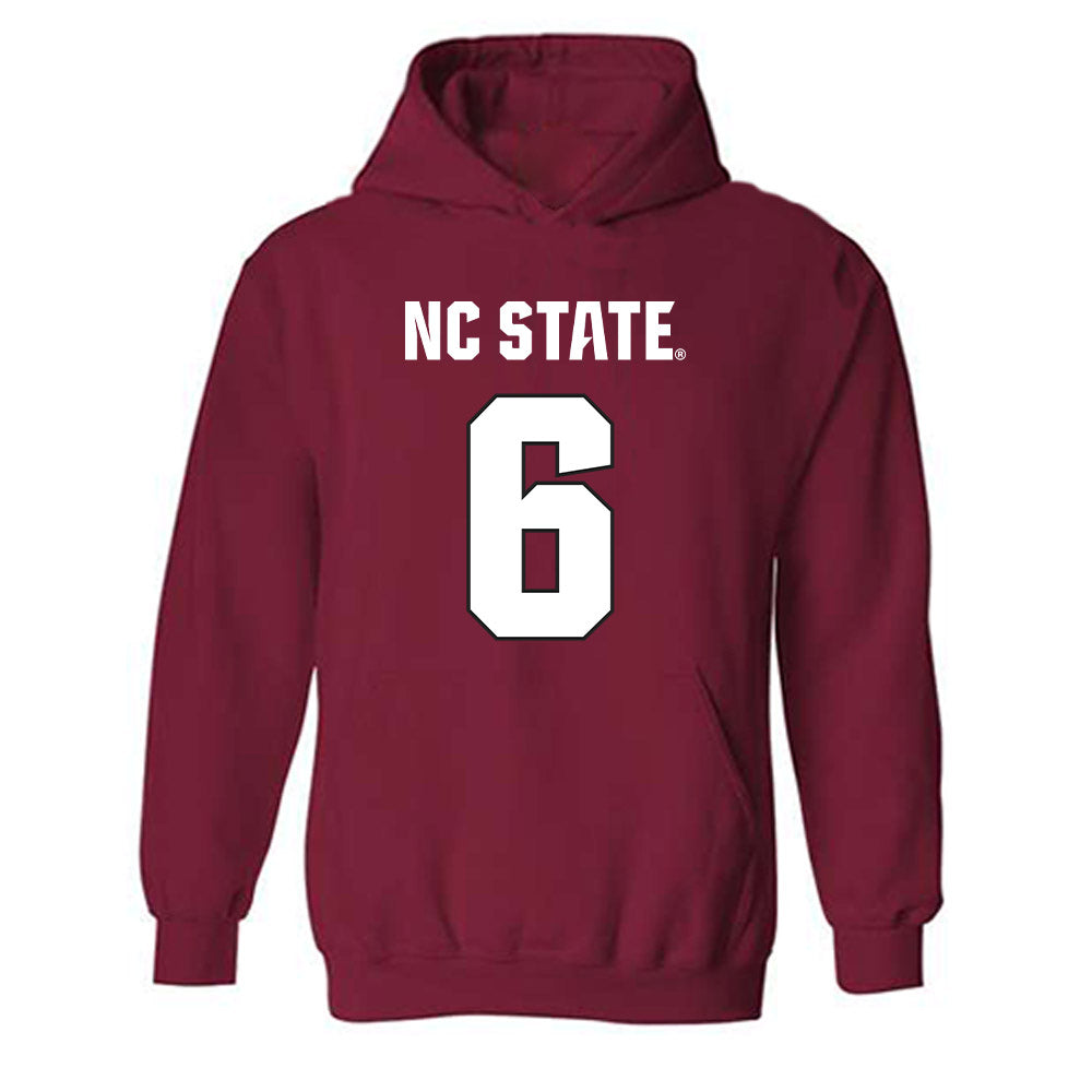 NC State - NCAA Football : Devon Marshall - Sports Shersey Hooded Sweatshirt-0