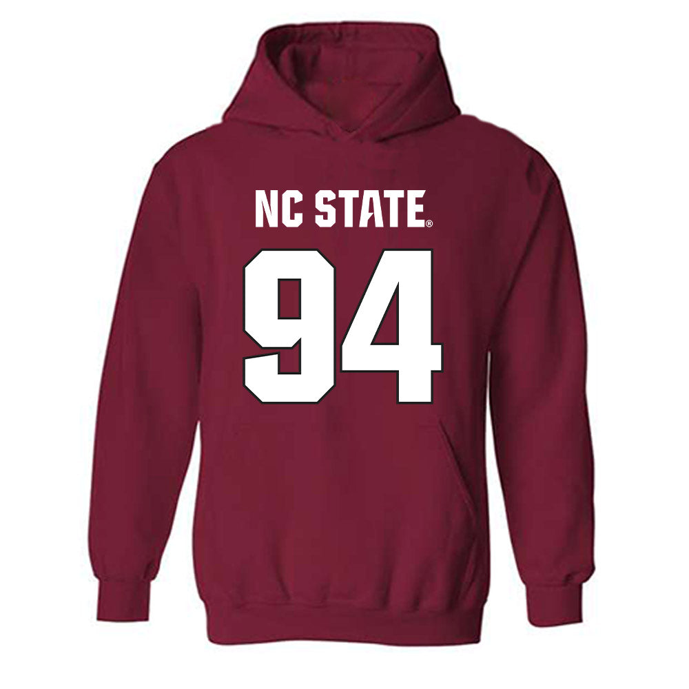 NC State - NCAA Football : Kanoah Vinesett - Sports Shersey Hooded Sweatshirt-0