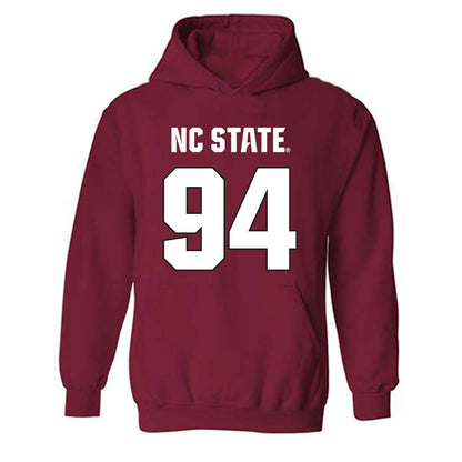 NC State - NCAA Football : Kanoah Vinesett - Sports Shersey Hooded Sweatshirt-0