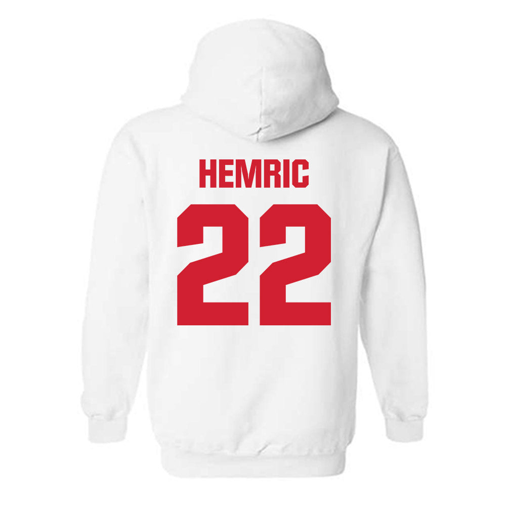NC State - NCAA Baseball : Luke Hemric - Classic Shersey Hooded Sweatshirt-1