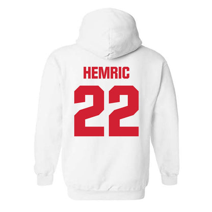 NC State - NCAA Baseball : Luke Hemric - Classic Shersey Hooded Sweatshirt-1
