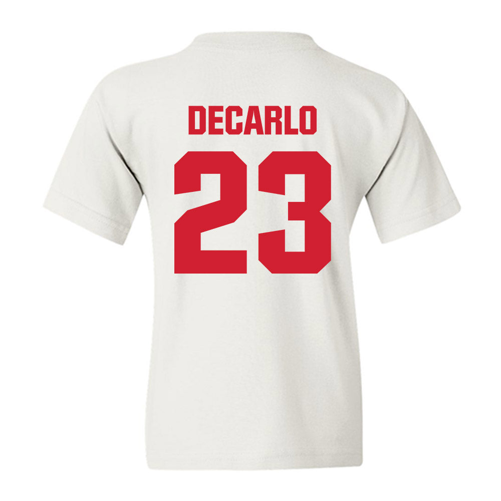 NC State - NCAA Baseball : Vincent DeCarlo - Classic Shersey Youth T-Shirt-1