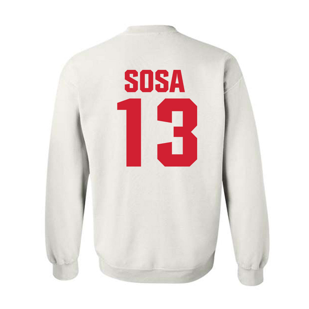 NC State - NCAA Baseball : Alex Sosa - Crewneck Sweatshirt Classic Shersey