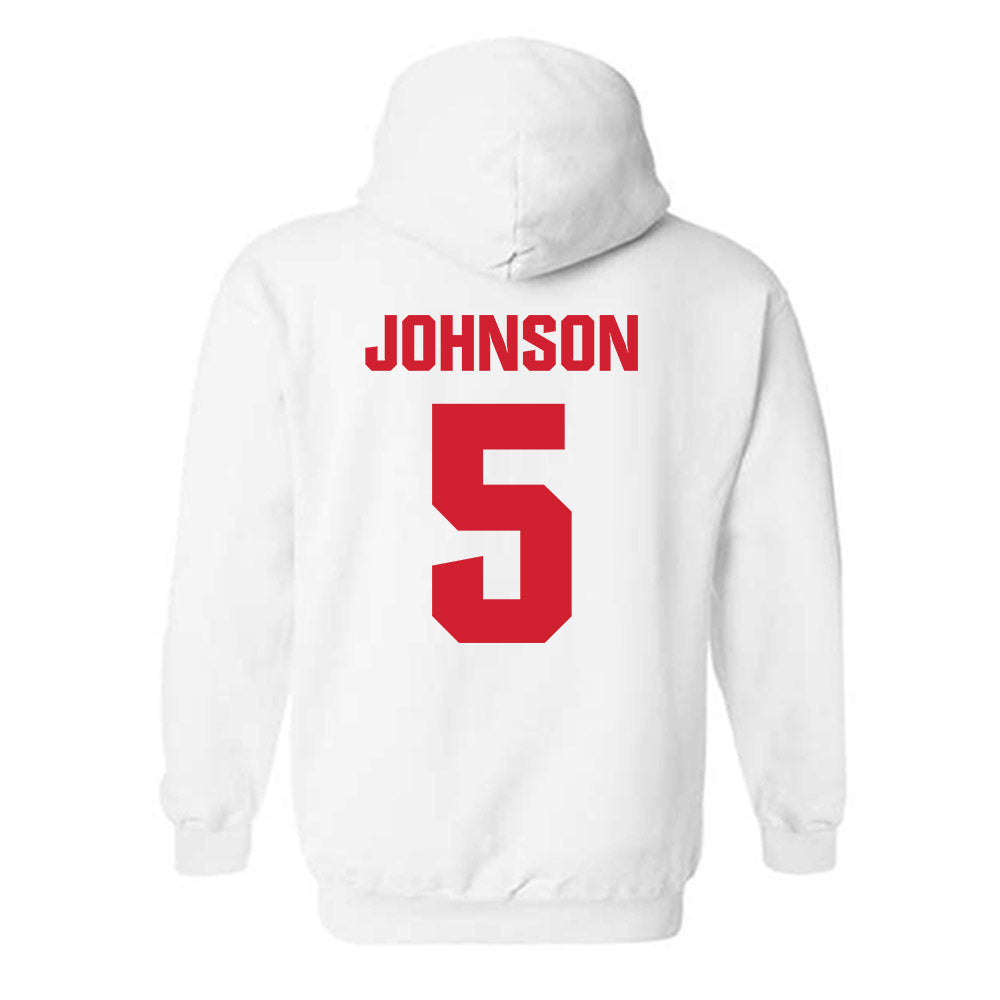 NC State - NCAA Baseball : Sherman Johnson - Classic Shersey Hooded Sweatshirt-1