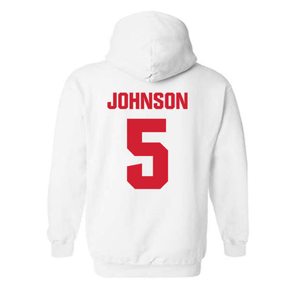 NC State - NCAA Baseball : Sherman Johnson - Classic Shersey Hooded Sweatshirt-1
