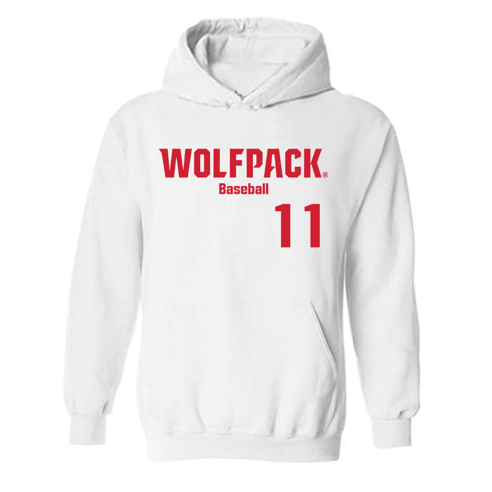 NC State - NCAA Baseball : Preston Bonn - Classic Shersey Hooded Sweatshirt-0
