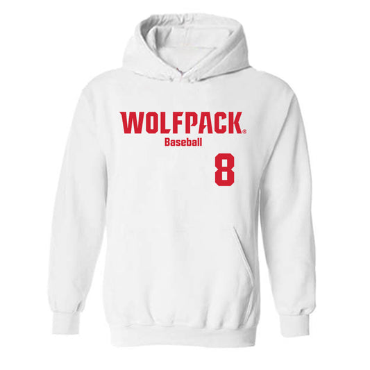 NC State - NCAA Baseball : Rydef Garino - Classic Shersey Hooded Sweatshirt-0