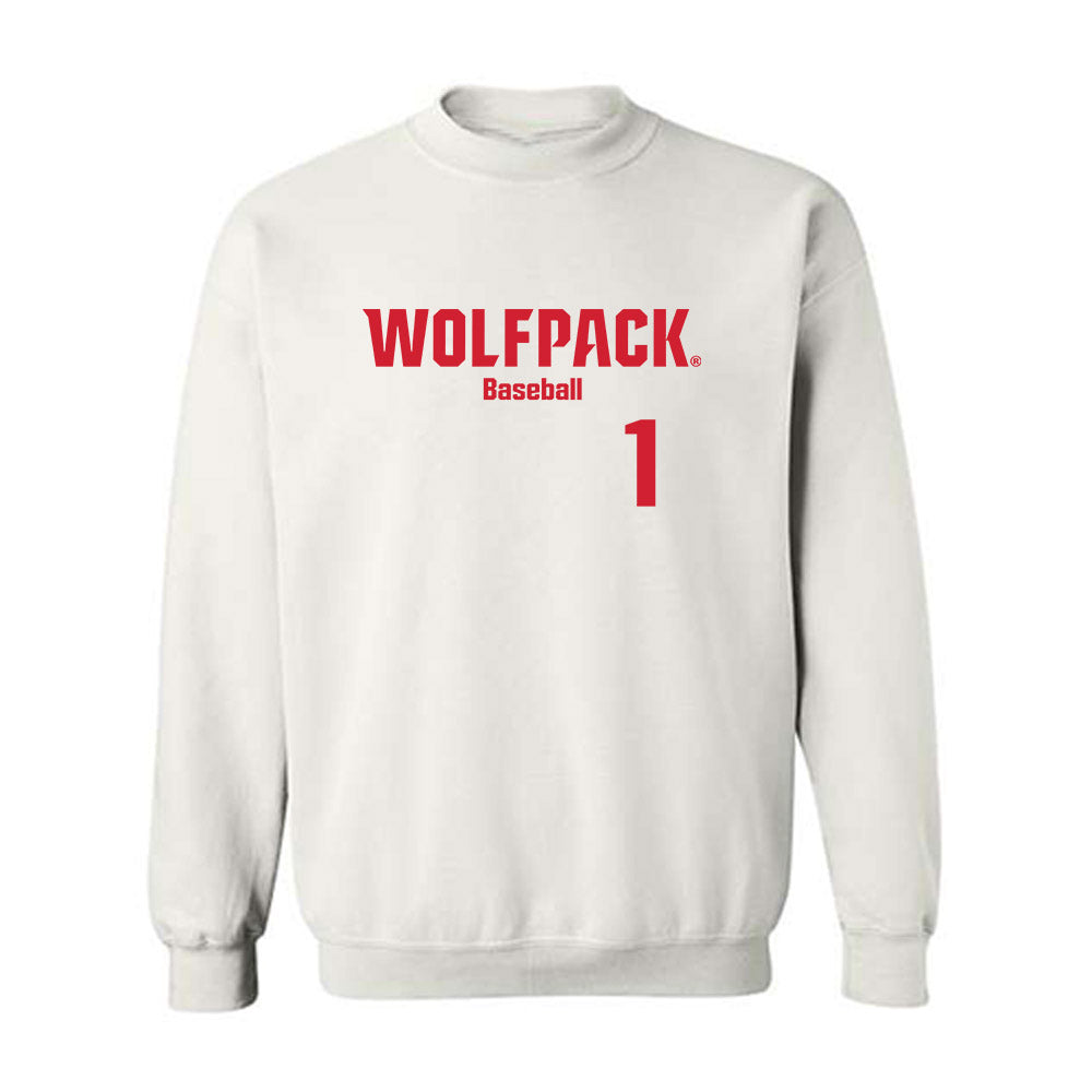 NC State - NCAA Baseball : Rett Johnson - Classic Shersey Crewneck Sweatshirt-0