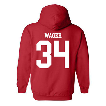 Nebraska - NCAA Football : Gage Wager - Hooded Sweatshirt