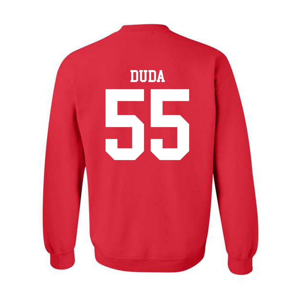Nebraska - NCAA Football : Ethan Duda - Fashion Shersey Crewneck Sweatshirt-1