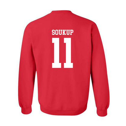Nebraska - NCAA Football : Bode Soukup - Fashion Shersey Crewneck Sweatshirt-1