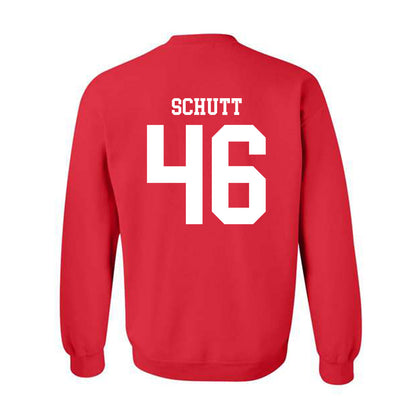 Nebraska - NCAA Football : Connor Schutt - Fashion Shersey Crewneck Sweatshirt-1