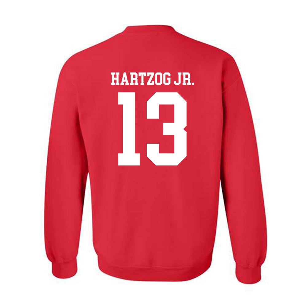 Nebraska - NCAA Football : Malcolm Hartzog Jr. - Fashion Shersey Crewneck Sweatshirt