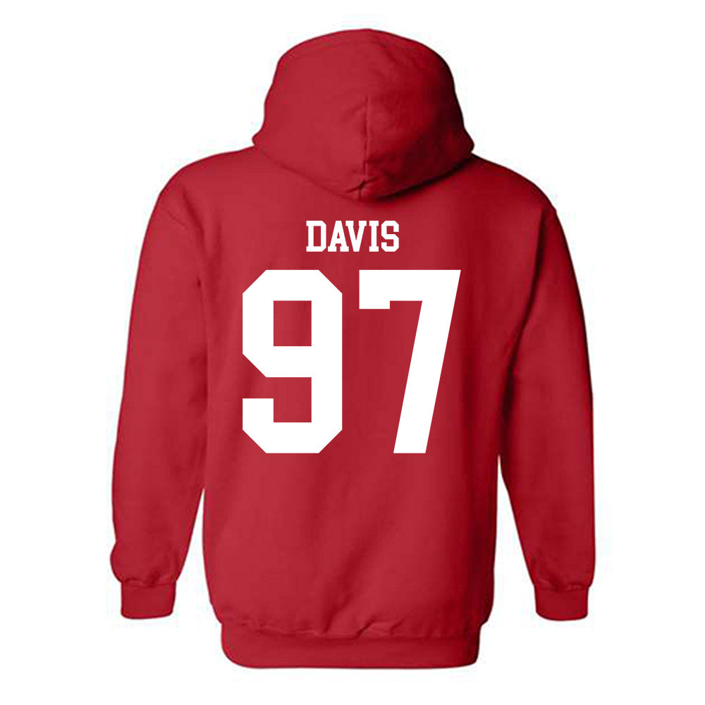 Nebraska - NCAA Football : Keona Davis - Fashion Shersey Hooded Sweatshirt-1