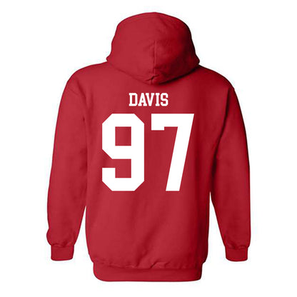 Nebraska - NCAA Football : Keona Davis - Fashion Shersey Hooded Sweatshirt-1