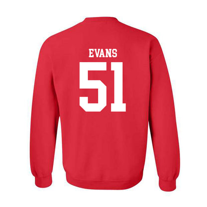 Nebraska - NCAA Football : Justin Evans - Fashion Shersey Crewneck Sweatshirt-1