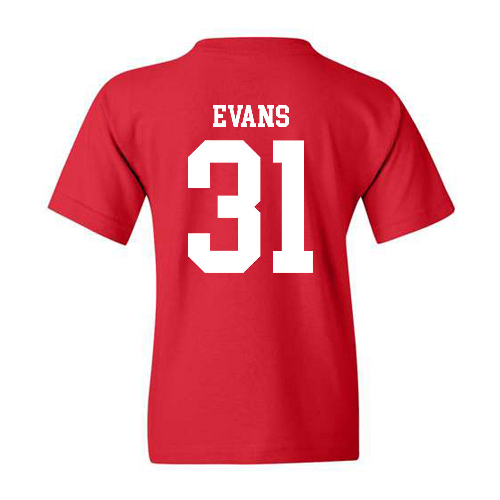 Nebraska - NCAA Football : Ryker Evans - Youth T-Shirt