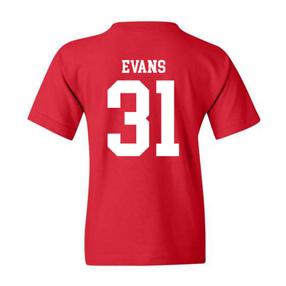 Nebraska - NCAA Football : Ryker Evans - Youth T-Shirt