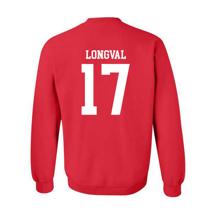 Nebraska - NCAA Football : Luke Longval - Crewneck Sweatshirt