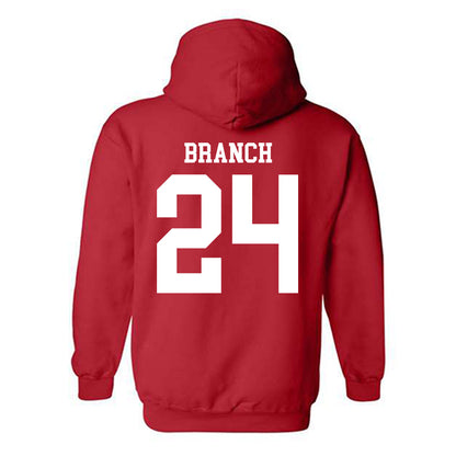 Nebraska - NCAA Football : Derek Branch - Fashion Shersey Hooded Sweatshirt-1