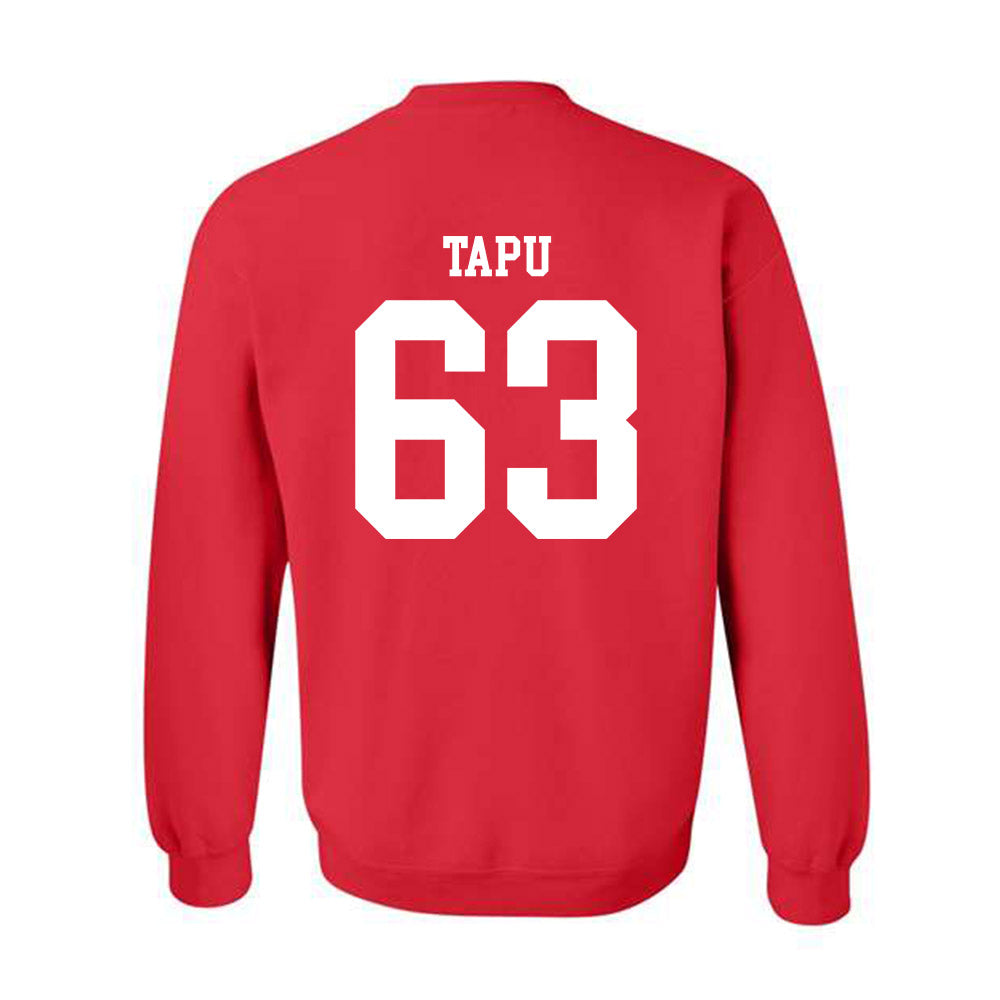 Nebraska - NCAA Football : Brian Tapu - Fashion Shersey Crewneck Sweatshirt-1