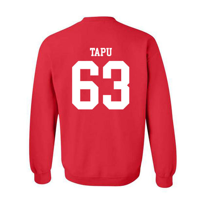 Nebraska - NCAA Football : Brian Tapu - Fashion Shersey Crewneck Sweatshirt-1