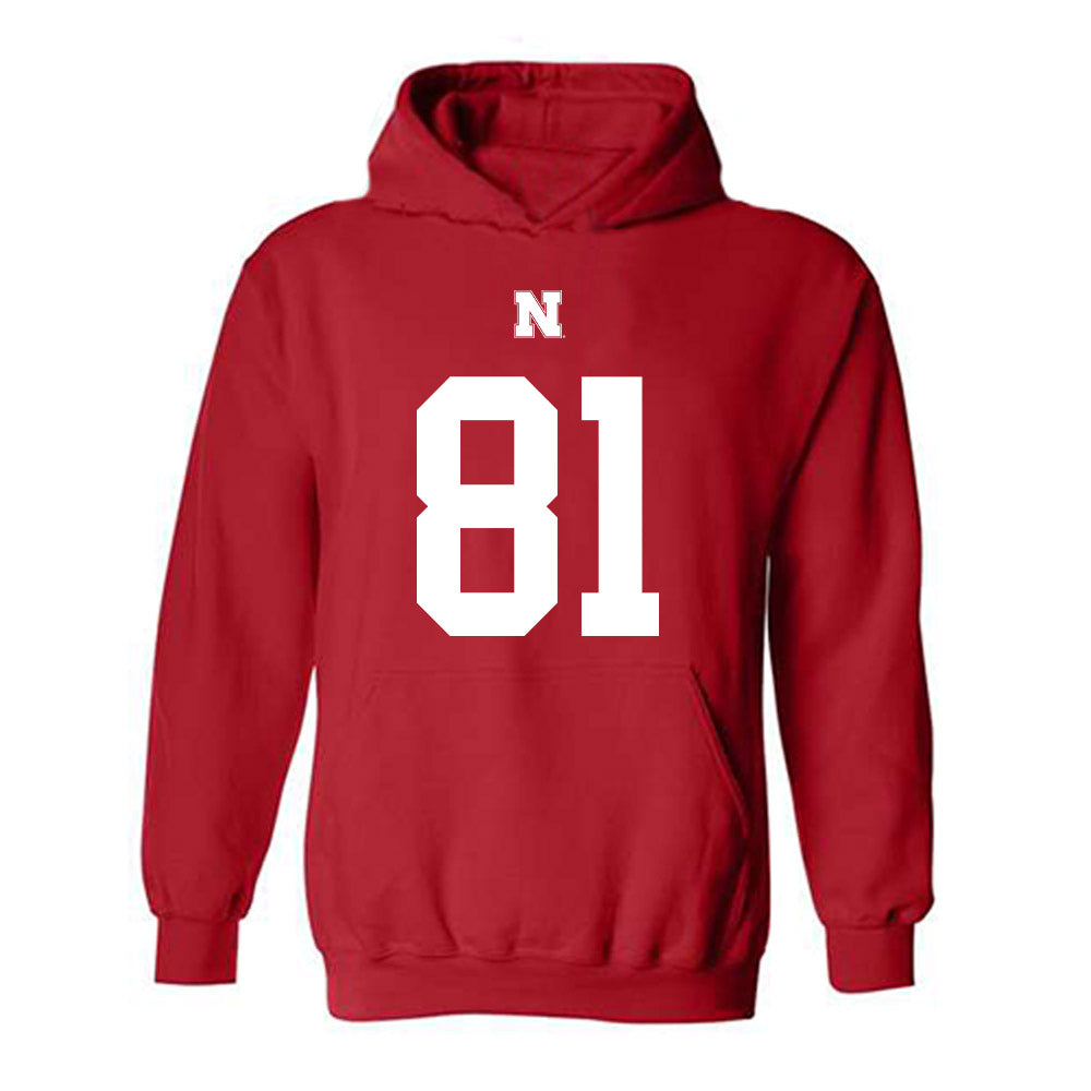 Nebraska - NCAA Football : Hayes Miller - Fashion Shersey Hooded Sweatshirt