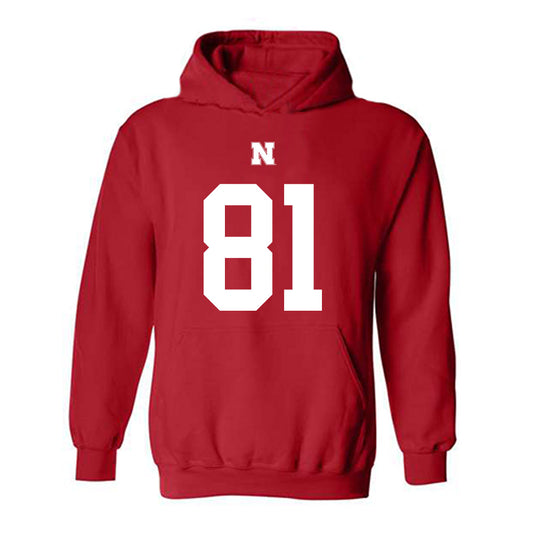 Nebraska - NCAA Football : Hayes Miller - Fashion Shersey Hooded Sweatshirt