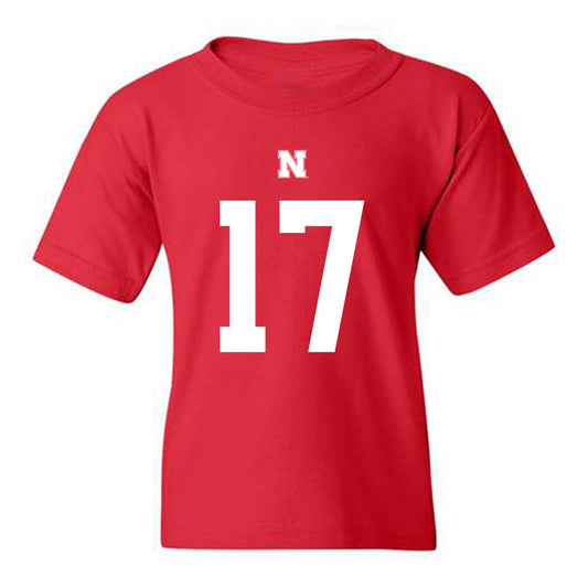 Nebraska - NCAA Football : Luke Longval - Youth T-Shirt