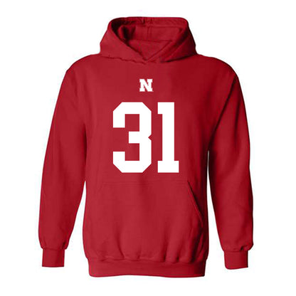 Nebraska - NCAA Football : Ryker Evans - Hooded Sweatshirt