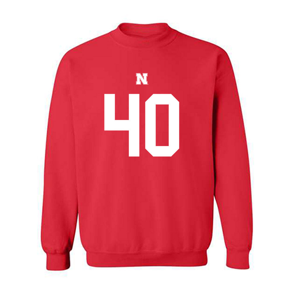 Nebraska - NCAA Football : Rowdy Bauer - Crewneck Sweatshirt