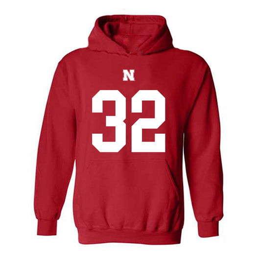 Nebraska - NCAA Football : Trent Uhlir - Fashion Shersey Hooded Sweatshirt