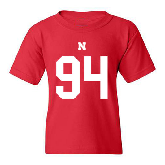 Nebraska - NCAA Football : Aidan Flege - Fashion Shersey Youth T-Shirt-0