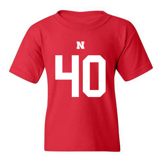 Nebraska - NCAA Football : Rowdy Bauer - Youth T-Shirt