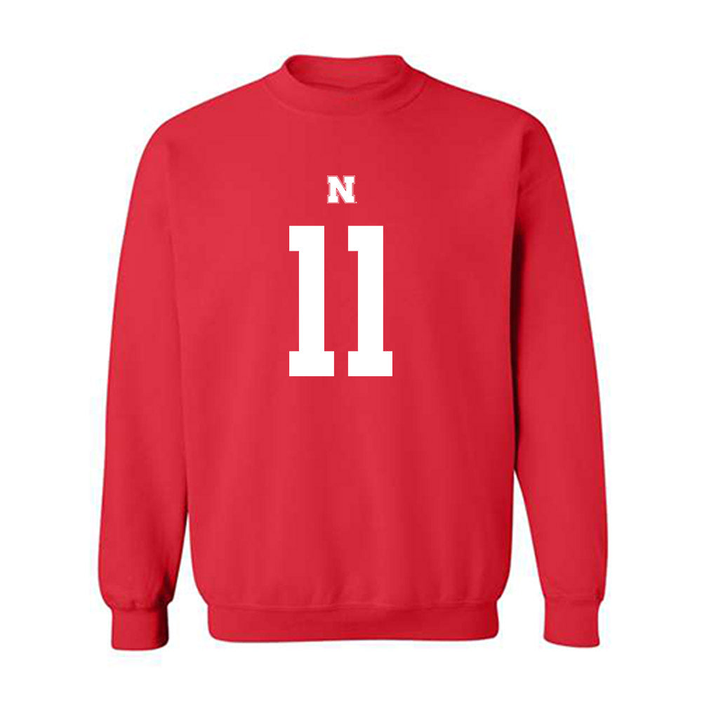 Nebraska - NCAA Football : Bode Soukup - Fashion Shersey Crewneck Sweatshirt-0