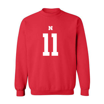 Nebraska - NCAA Football : Bode Soukup - Fashion Shersey Crewneck Sweatshirt-0