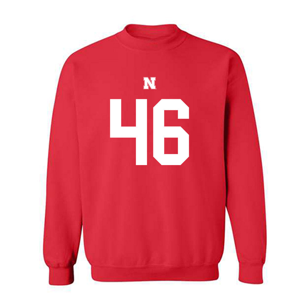 Nebraska - NCAA Football : Connor Schutt - Fashion Shersey Crewneck Sweatshirt-0