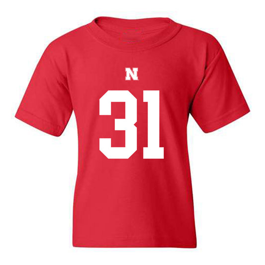 Nebraska - NCAA Football : Ryker Evans - Youth T-Shirt