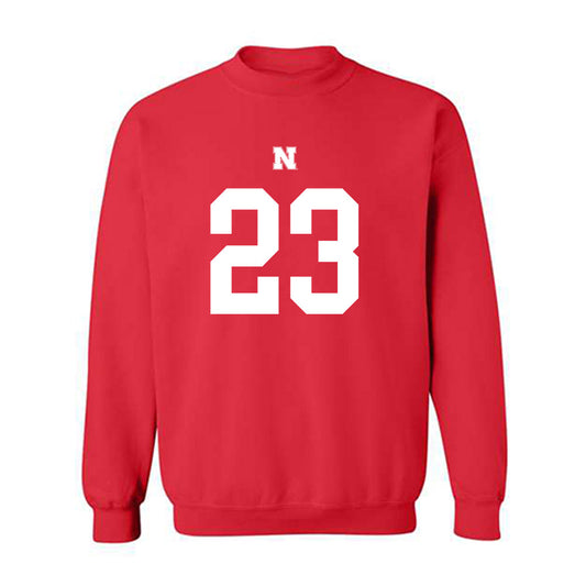 Nebraska - NCAA Football : Conor Booth - Fashion Shersey Crewneck Sweatshirt-0