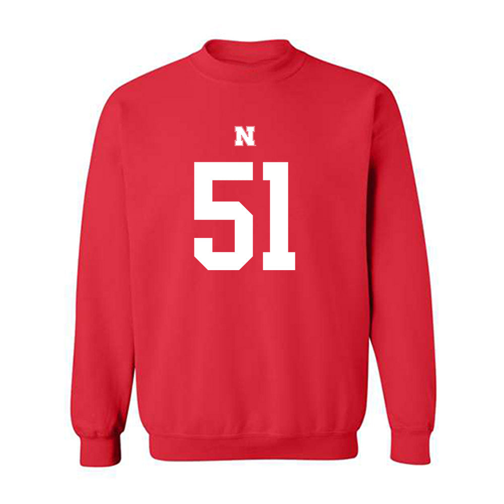 Nebraska - NCAA Football : Justin Evans - Fashion Shersey Crewneck Sweatshirt-0