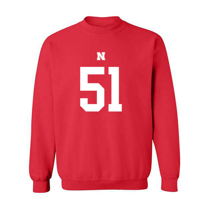Nebraska - NCAA Football : Justin Evans - Fashion Shersey Crewneck Sweatshirt-0