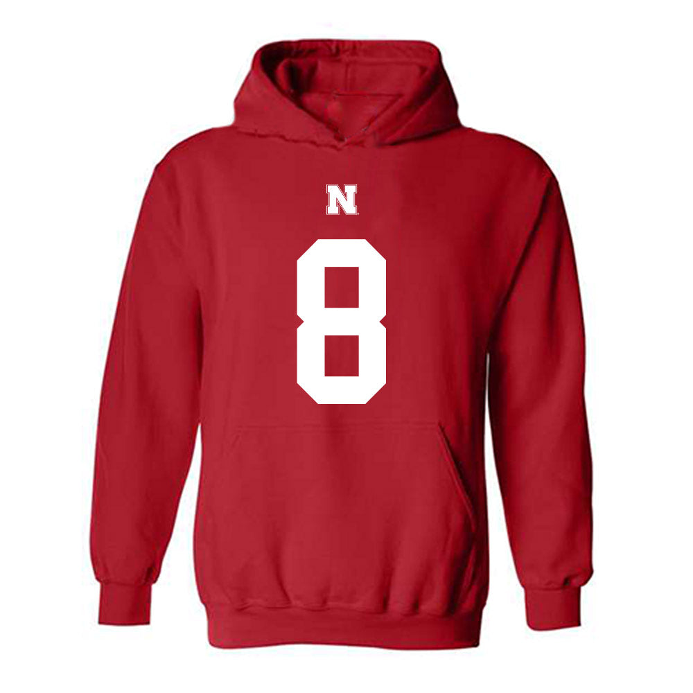 Nebraska - NCAA Football : Tamon Lynum - Fashion Shersey Hooded Sweatshirt-0