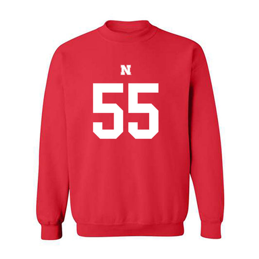 Nebraska - NCAA Football : Ethan Duda - Fashion Shersey Crewneck Sweatshirt-0
