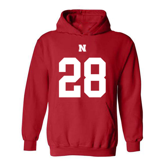 Nebraska - NCAA Football : Caleb Benning - Fashion Shersey Hooded Sweatshirt-0