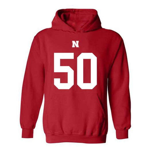 Nebraska - NCAA Football : Christian Jones - Fashion Shersey Hooded Sweatshirt-0